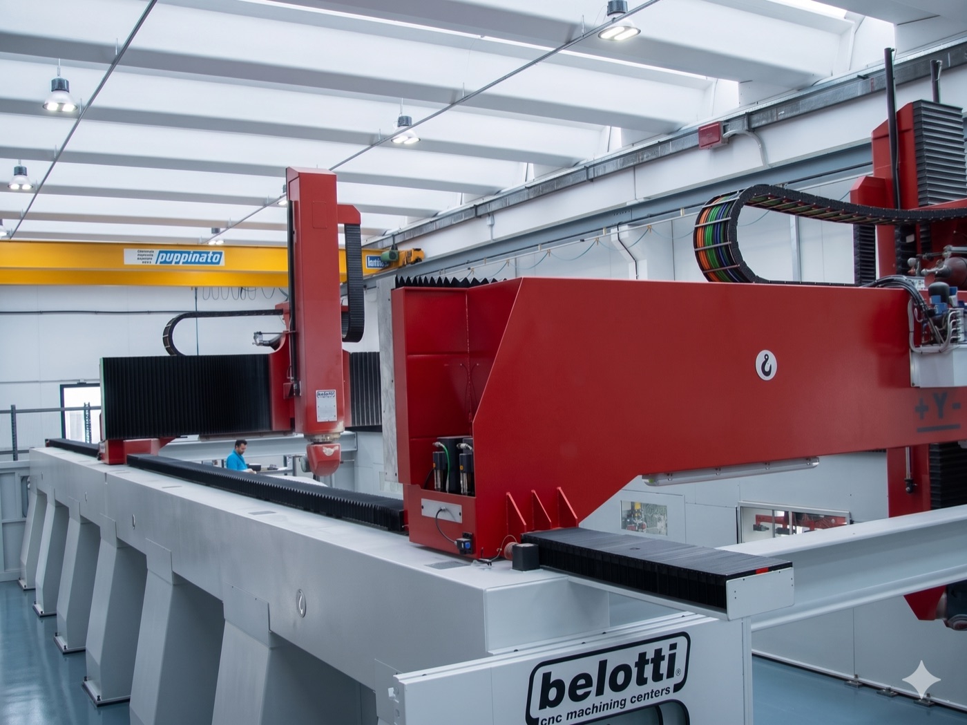 Reparto fresatura con centri di lavoro CNC